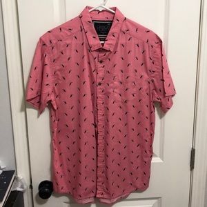 Pink Toucan Button-Up